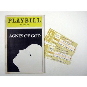 Agnes of God Playbill August 1983 Diahann Carroll Geraldine Page Knight Ticket